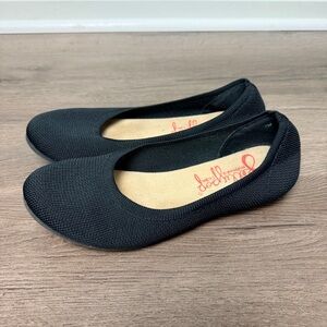 Jellypop Black Apex Stretch Knit Ballet Flats with Memory Foam Insoles Sz 7